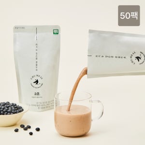 치밀 유기농 검은콩 콩물 두유 국내산 서리태 190ml, 50개