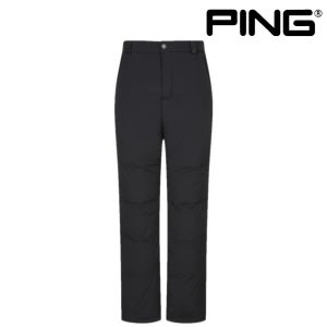 핑 골프웨어 남성 골프 패딩 바지 솔리드 구스 다운 허리 밴딩 방한 팬츠 D4PT332