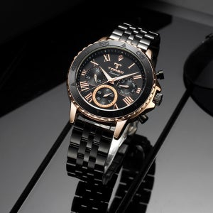 토르소 T76 남자 다이아몬드 메탈 시계 명품 손목 시계(가죽스트랩 포함)