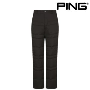 핑 골프웨어 남성 골프 패딩 바지 방한 퀄팅 구스 다운 사이드 밴딩 팬츠 D4PT331