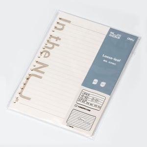 델리 누사인 그라데이션 PP 바인더 노트 A5 속지 라인형 50매 NS310 NS319 전용