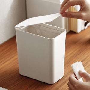 루비바 미니 휴지통 탁상용 책상 화장대 원터치 링 쓰레기통