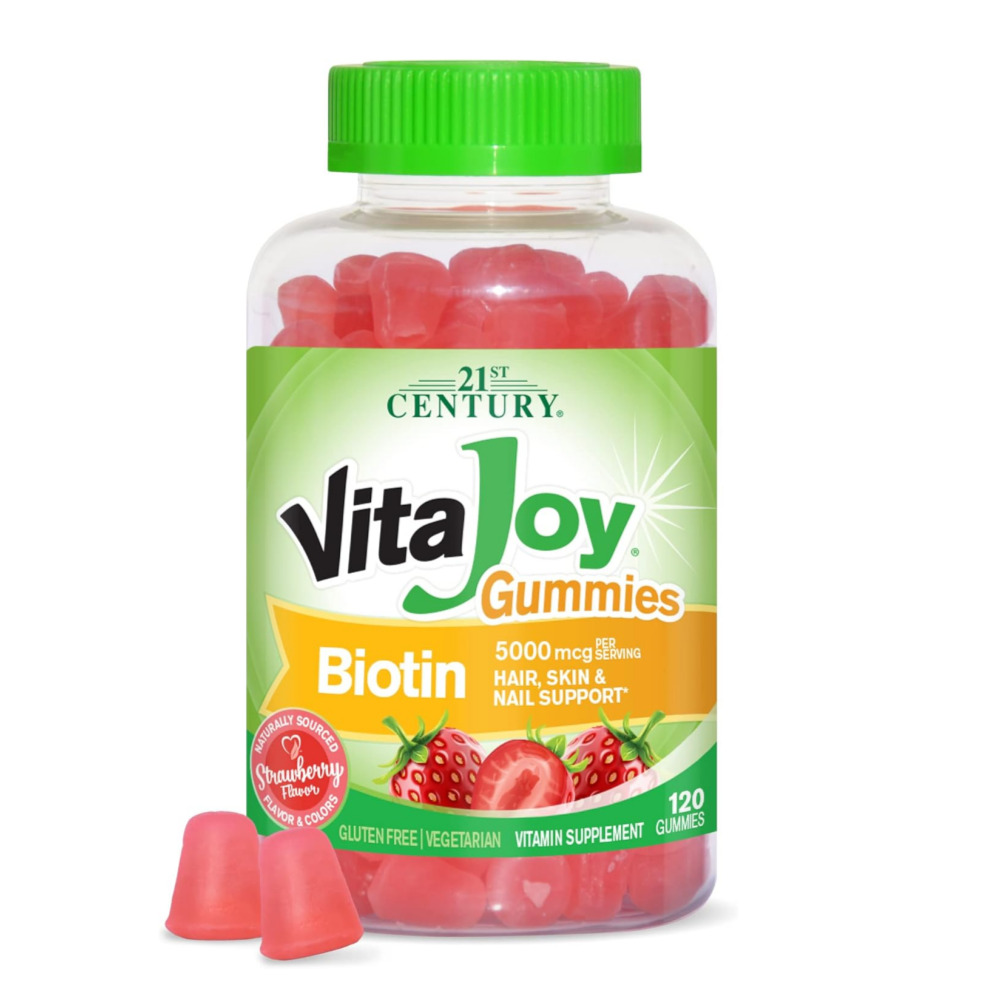 <b>비오틴 구미 5000mcg</b> 딸기맛 120구미, 1개
