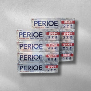 엘지 페리오 뉴후레쉬 알파 멀티케어 치약 120g x 8개