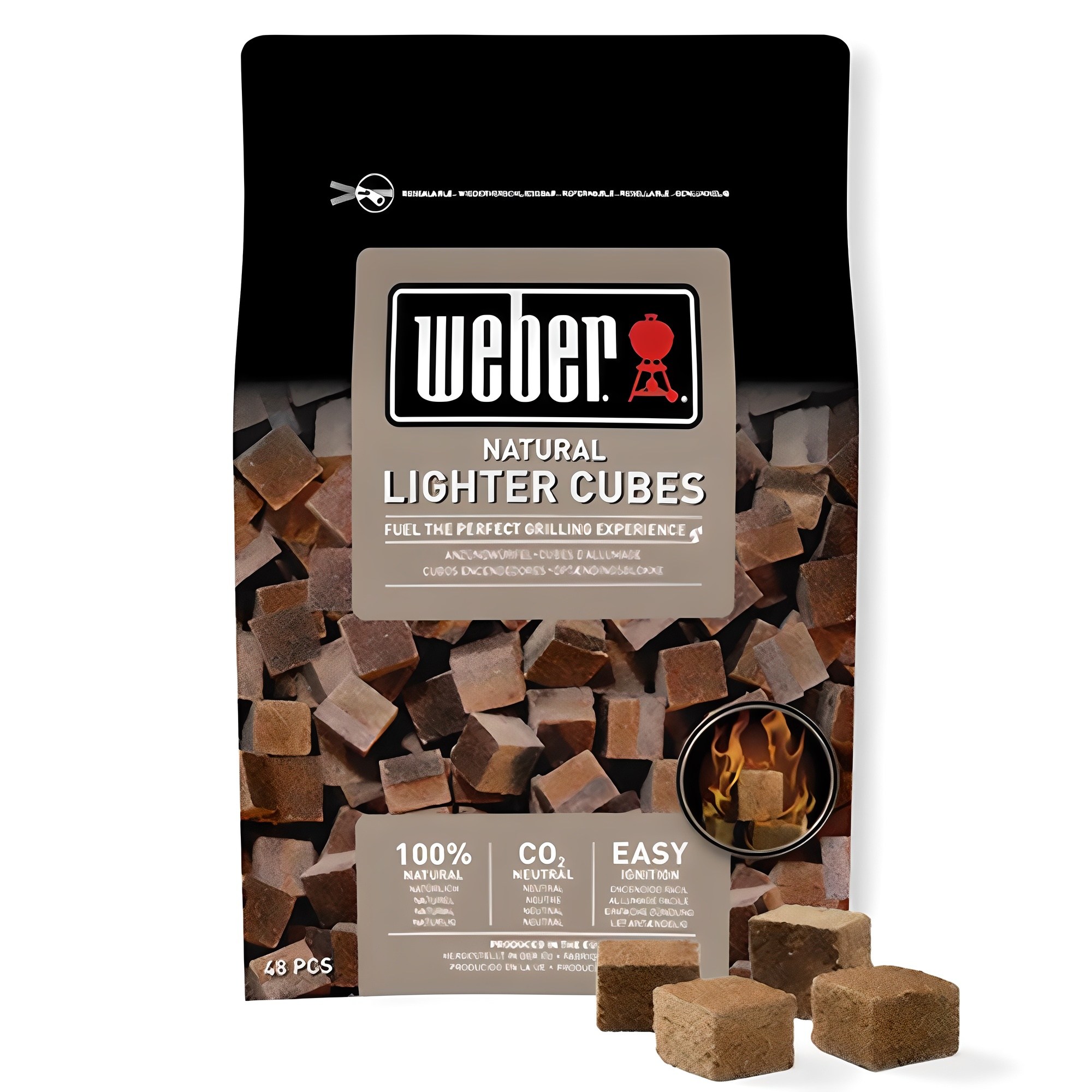 weber 네추럴 라이터 큐브 48p 600g 1개