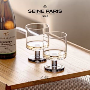 SEINE PARIS 크리스탈 글라스 NO.3 고블렛잔 2P세트
