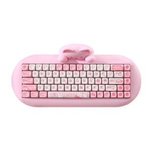 YUNZII C68 윤지 고양이 핫스왑 유무선 기계식 키보드 베리 푸딩냥, 코코넛 밀크축