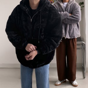 1+1 밍크후리스 털후리스 폴리스자켓