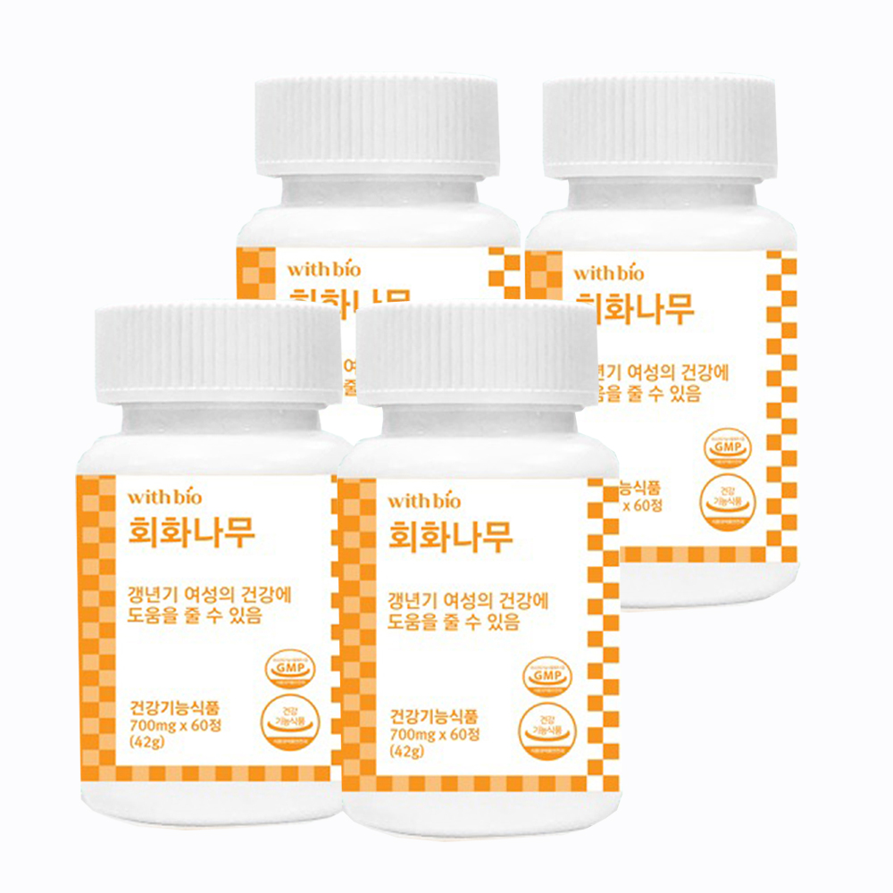 위드<b>바이오 갱년기</b> 도움엔 회화나무 700mg x 60정 x 4개 (8개월분)