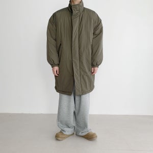 남자 겨울 롱야상 오버핏 개파카 하이넥 점퍼 남자 롱패딩