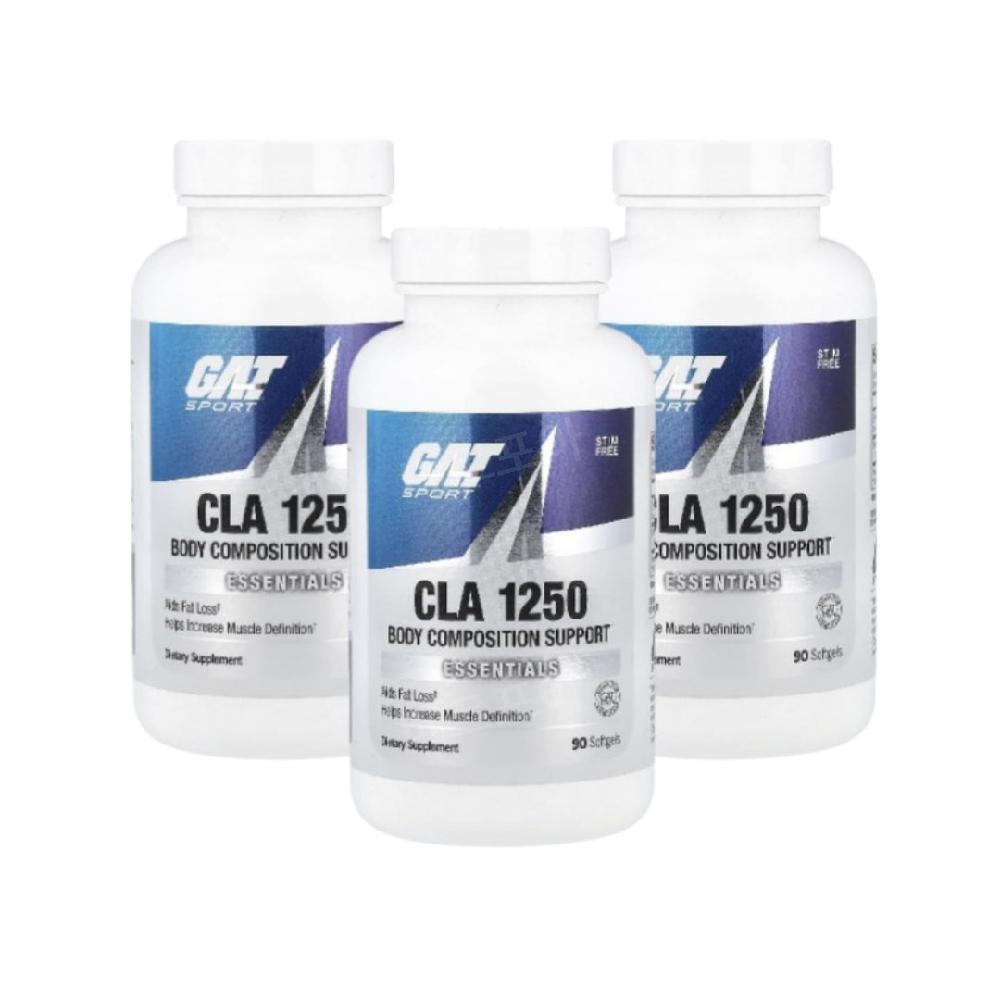 <b>GAT</b> CLA 1250 공액리놀렌산 <b>공액리놀레산</b> 1250 90정 3개