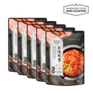 호텔컬렉션 에센셜 부대찌개 450g x 5봉 (냉장) 모둠햄과 진한국물 즉석조리 간편식품
