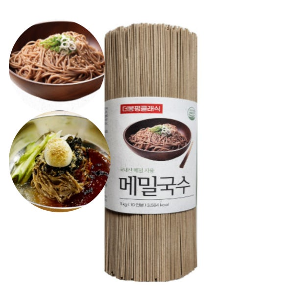 국내산 봉평촌메밀국수1kg 냉 소바 면사랑 막국수 업소용 봉평원 봉평메밀국수 대용량 비빔