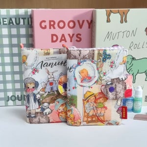 래빗 패브릭 북커버 A6 다이어리 커버 책커버