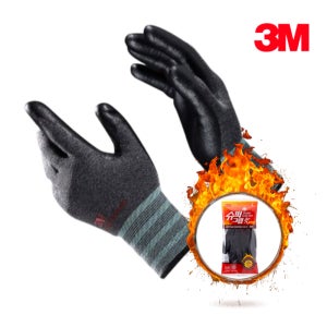 3M 슈퍼그립 핫 혹한기 기모 겨울용 코팅장갑 방한 안전 장갑