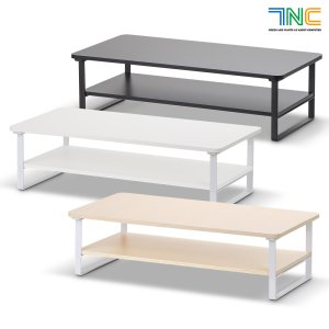 7NC 싱글 2단 모니터받침대 높은 우드 선반 받침 서랍형 스탠드 사무실 책상 07B-2T