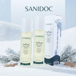 [도착보장] 새니닥 토앤솔 풋케어 스프레이 발냄새 발각질제거제 풋샴푸 발크림 미스트 티트리레몬그라스, 100ml, 2개