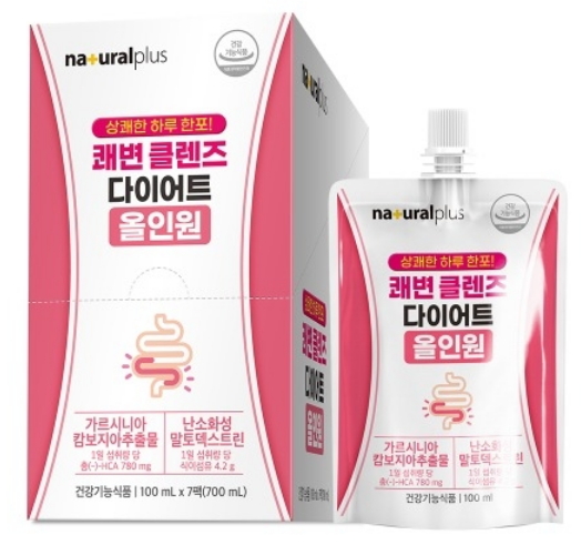 <b>내츄럴플러스</b> 쾌변 클렌즈 다이어트 올인원 7팩 가르니시아 캄보지아추출물 탄수화물<b>컷팅제</b>