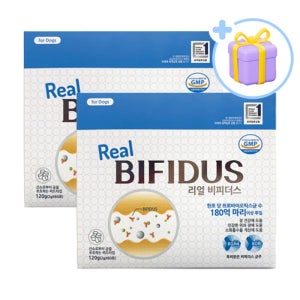 (랜덤사은품증정) 에스틴 리얼비피더스 강아지 유산균 120포, 1개