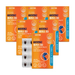 [12개월] 일양약품 프라임 비타민K2 플러스 D3 60캡슐, 6개