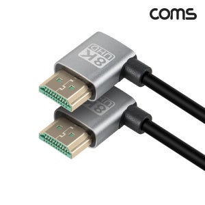 컴스 IH829 Coms HDMI 케이블 1M 8K4K 60Hz UHD 우측 꺾임형