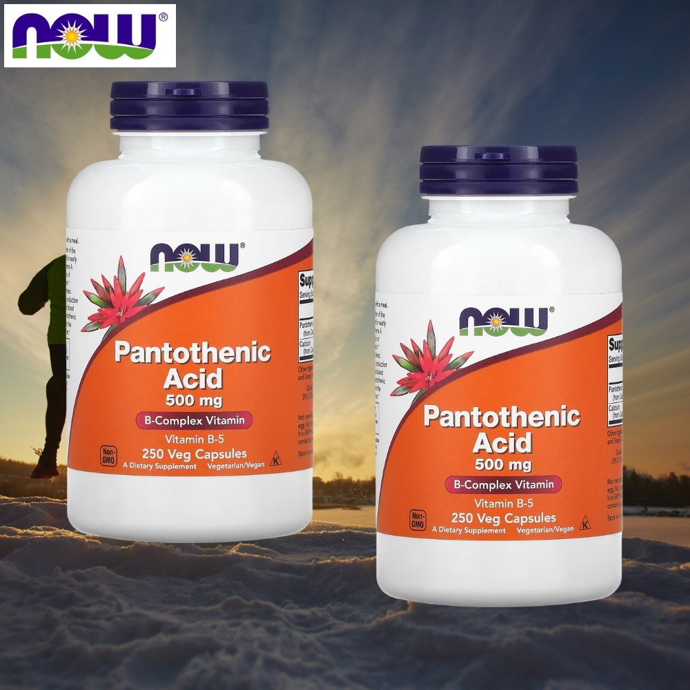 나우 판토텐산 비타민 B5 <b>Pantothenic acid</b> 500mg 250캡슐 2개