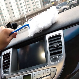 에브리 차량 먼지떨이개 브러쉬 자동차먼지털이 리필10매+핸들1