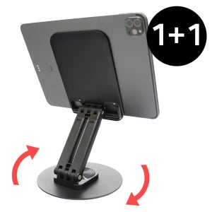 지구봄 아이패드 갤럭시탭 휴대용 책상 회전 태블릿 거치대 스탠드 ZTS02