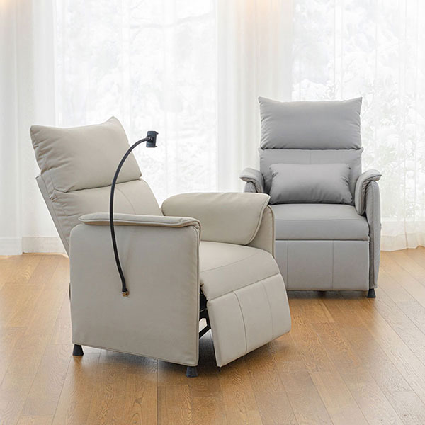 핏쳐 1인용 전동 리클라이너 가죽 소파 ERE1 안락의자 소파
