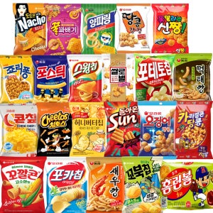 봉지과자 선물세트 22종 홈런볼 허니버터칩 포스틱 과자선물
