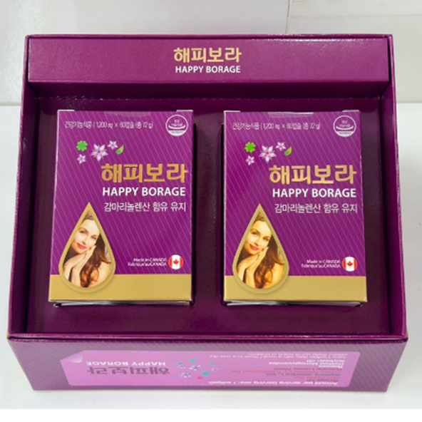 생리증후군 약 월경전 PMS 증후군 영양제 감마리놀렌산 60정 2개