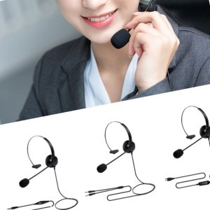 청력보호 고음질 헤드셋 전화업무헤드셋 3.5 일자타입