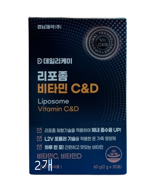 [1+1]경남제약 리포좀 비타민 C&amp;D 30포