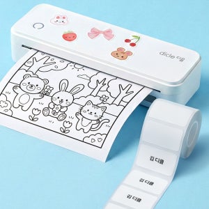 [당일출고] 비모 300dpi 휴대용프린터 A4 블루투스 무선 감열식 미니프린터 라벨 모바일 수험생선물 열전사 프린터기