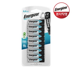 에너자이저 맥스플러스 AA건전지 16입 고출력 누액방지