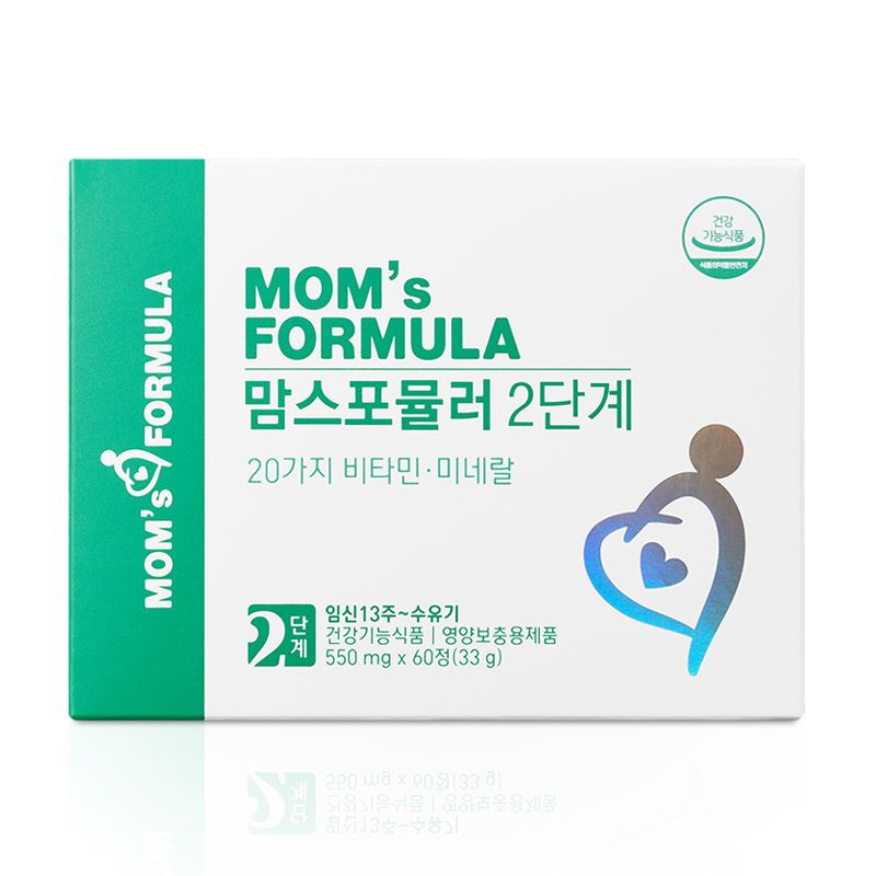 <b>맘스포뮬러</b> 2단계 임산부 수유부 출산후 종합영양제 멀티비타민 60정, 1개