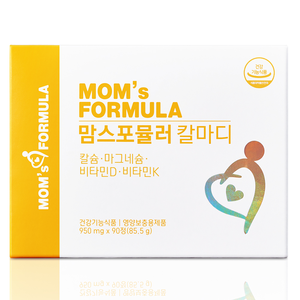 <b>맘스포뮬러</b> 칼마디 칼슘 마그네슘 <b>비타민</b>D <b>비타민</b>K 임산부 칼슘제 영양제 90정