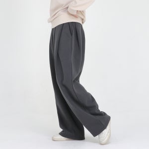 [시즌OFF/시즌피날레] 네오플레인 여자 투턱와이드 국내생산 자체제작 트레이닝기모 밴딩팬츠