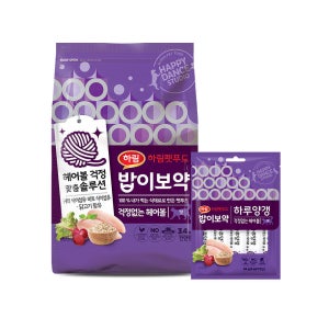 밥이보약 고양이 사료 (3.4kg) + 하루양갱 (8gx7개) (헤어볼)