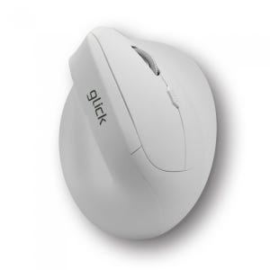지클릭커 OFFICEPRO ERGO 버티컬 무소음 인체공학 블루투스 무선 OP70 (화이트)