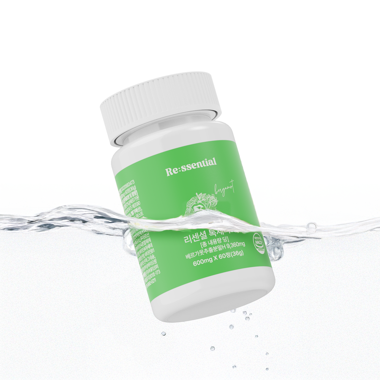 리센셜 베르가못 <b>폴리페놀</b> 모로오렌지 블러드오렌지 600mg x 60정