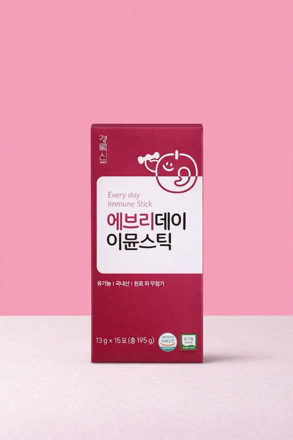 유기농 <b>엘더베리</b> <b>어린이</b> 유아 배도라지 기관지 건강즙 <b>에브리데이</b> 이뮨스틱 15포, 1개