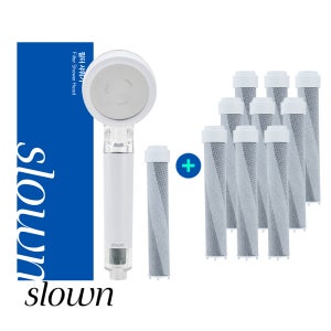 슬로운 필터샤워기 헤드 4중 올인원필터 샤워기 에코젠소재 필터샤워기1개+샤워기필터10개