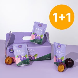 [1+1] 아침의선물 푸룬주스 국내산 80ml 20개 아침에 쥬스 푸른주스 푸룬농축30%