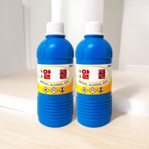 공업용 알콜 메틸 메칠 알코올 메탄올 기계소독 세척액 400ml 2개