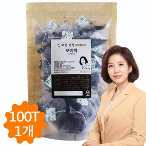 중국 운남성 보이차 티백 발효 보이잎차 100개입, 1개