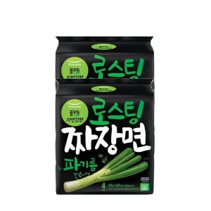 [엄마맛집]로스팅짜장면 파기름4개입(420gx2개) 풀무원 방학 간편한끼 캠핑 야식 비상식품 겨울 식재료