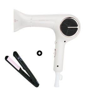 JMW 에어비 드라이기 아이보리 MC4A01A + 고데기 W2203MA 세트