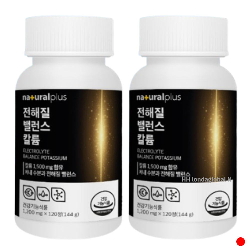 <b>내츄럴플러스</b> 전해질 밸런스 칼륨 <b>수분</b> 추천 120정 X2