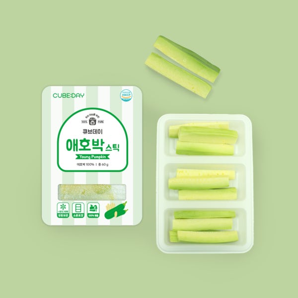 큐브데이 애호박 스틱 외 11종 핑거푸드 다진 야채 채소 토핑 죽